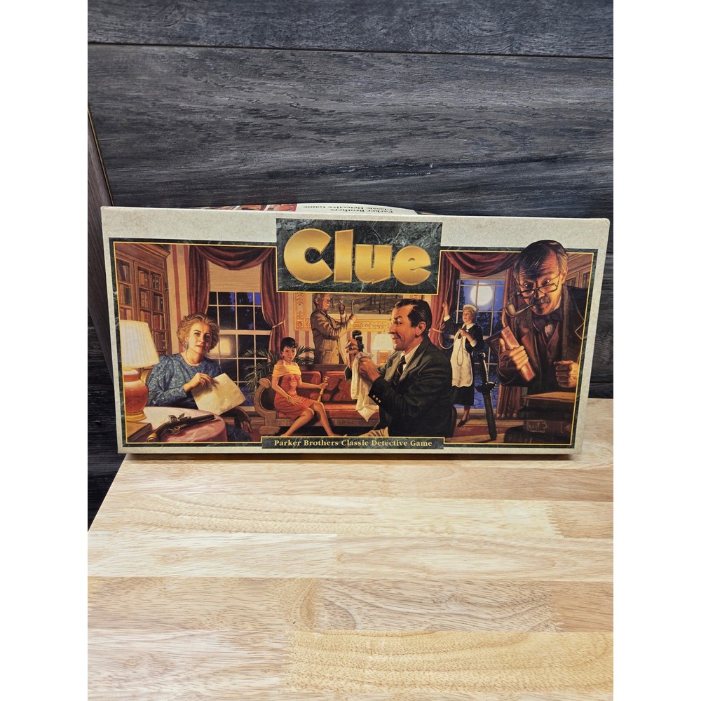 Parker Brothers Clue Board Game 1996 Classic Detective Mystery Family Game Night